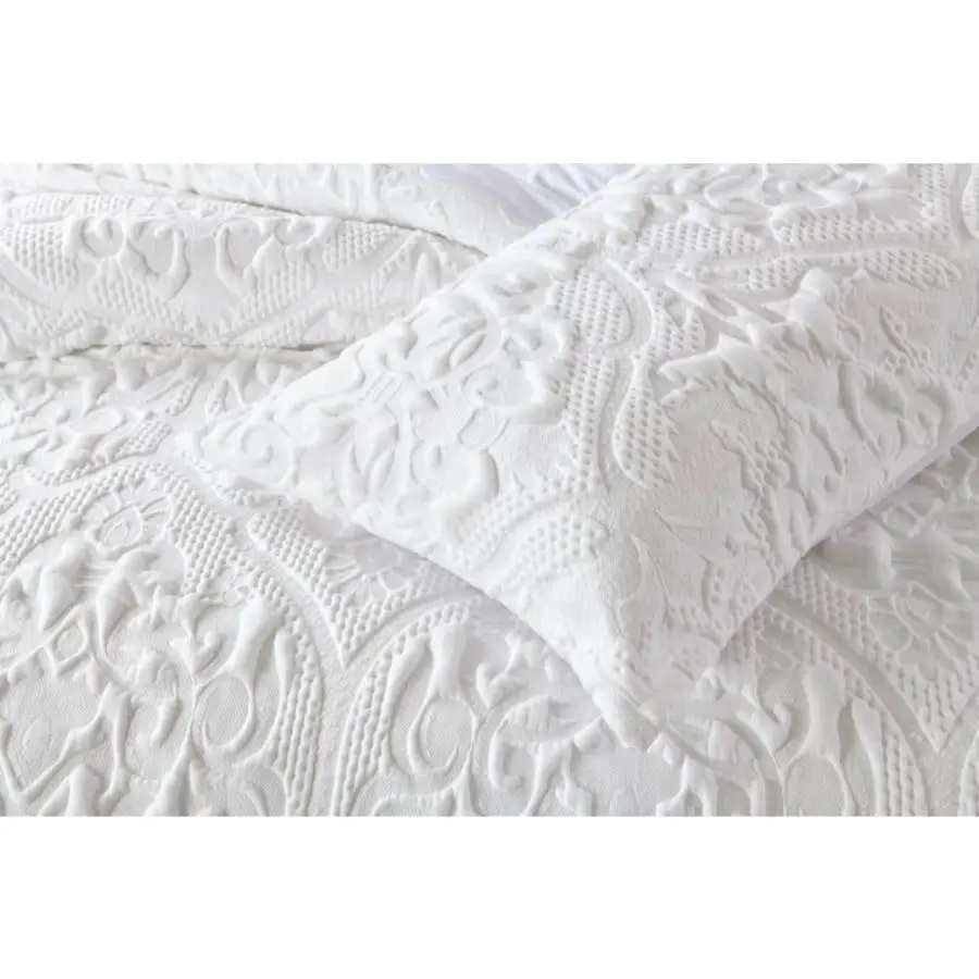 Amari White Quilt Cover Set