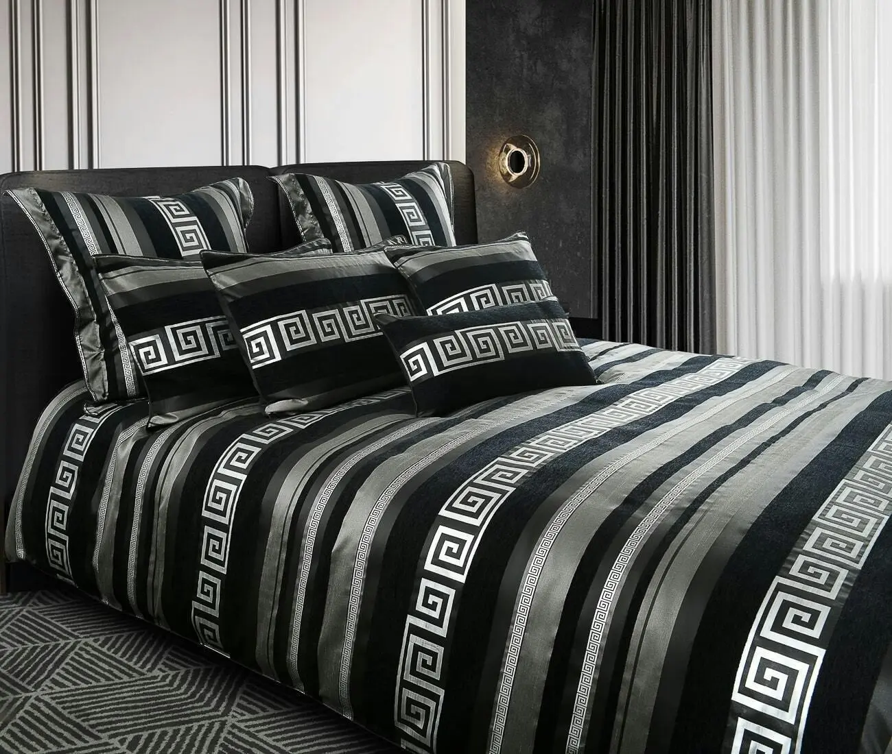 Ambrose Silver Quilt Cover Set