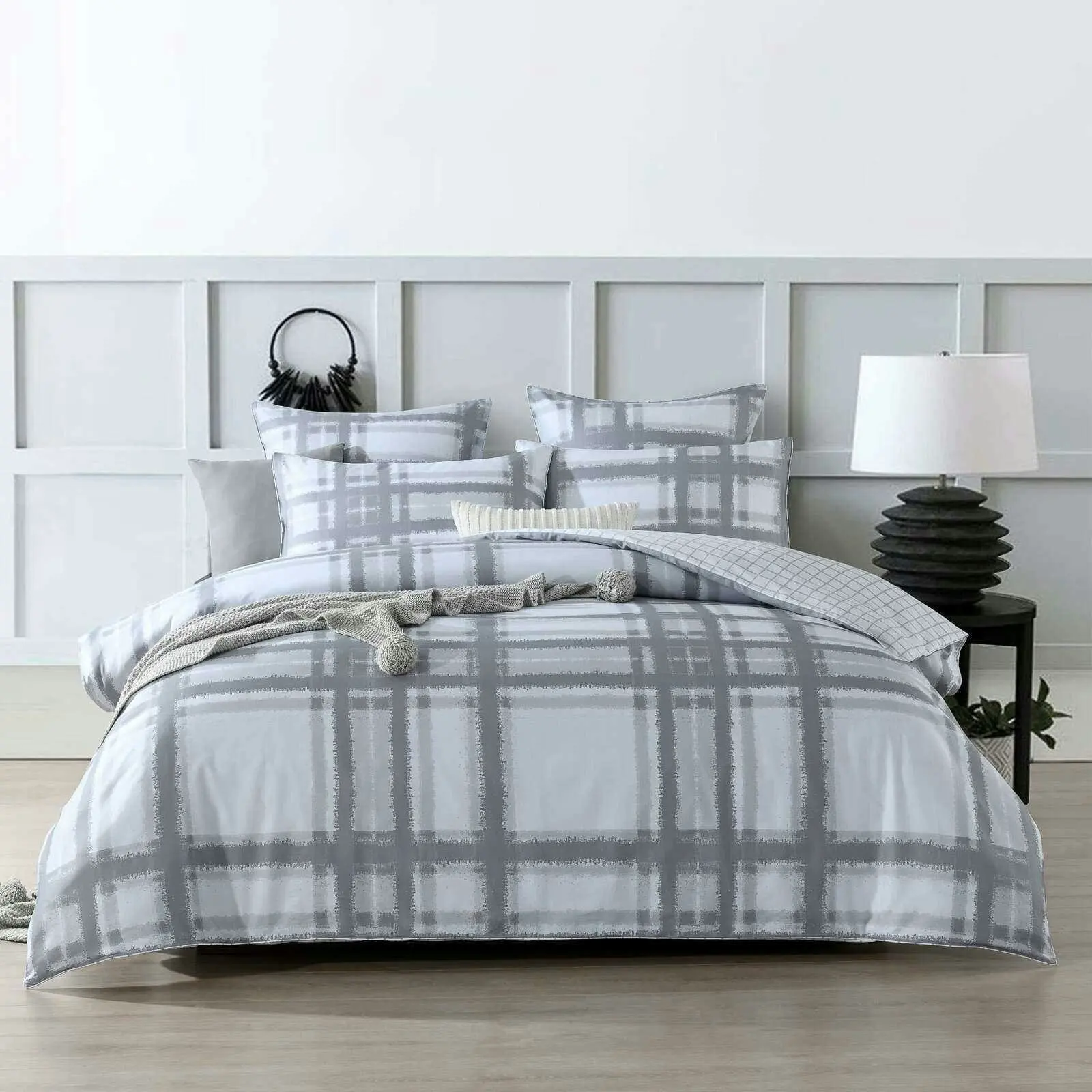 Maverick Grey Quilt Cover Set