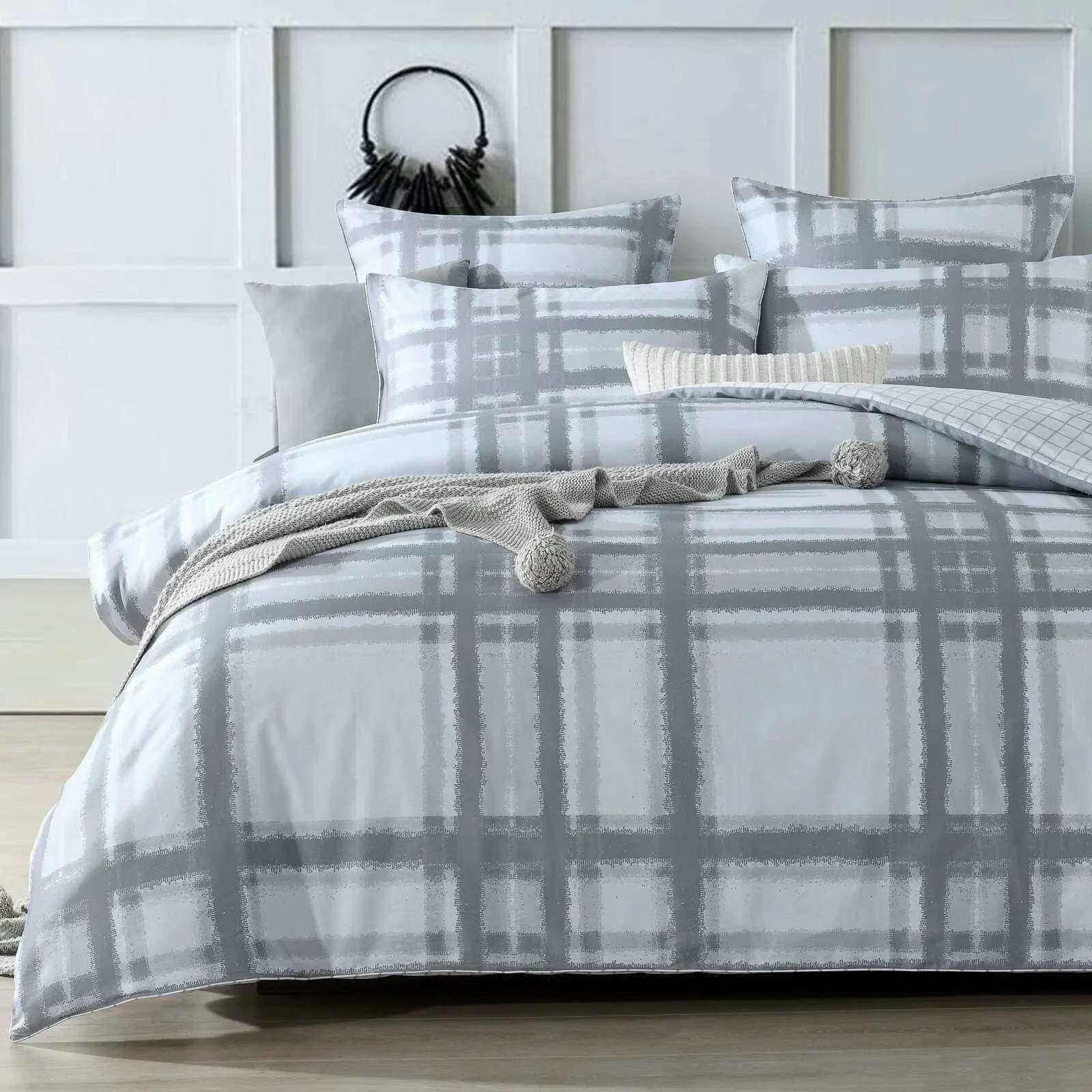 Maverick Grey Quilt Cover Set