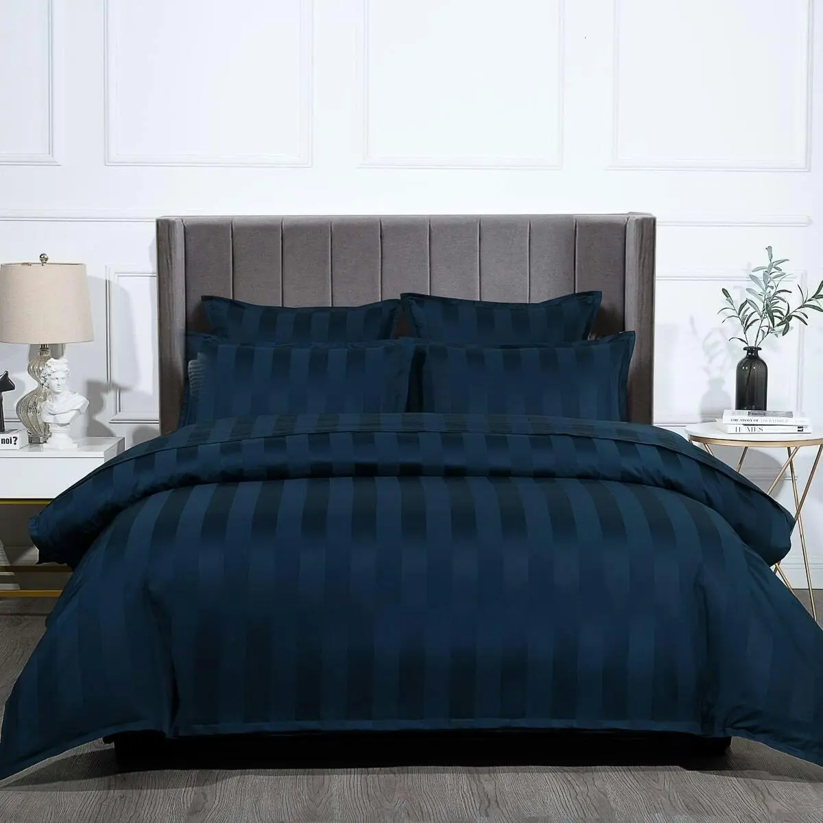 Bespoke 1200TC Quilt Cover Set Navy