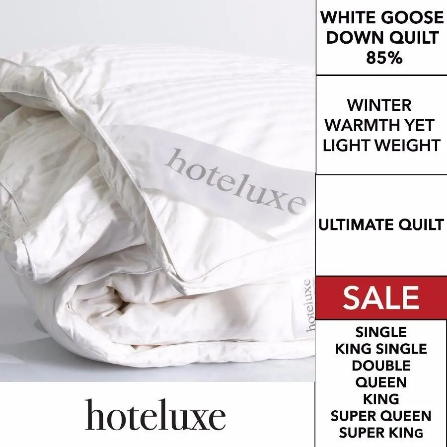 Ultimate White Goose Down Quilt 85%