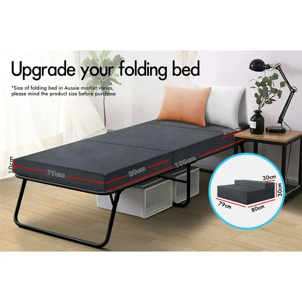 Starry Eucalypt Folding Mattress Foldable Sofa Lounge Single