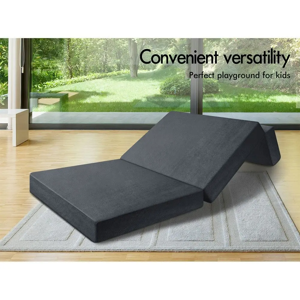 Starry Eucalypt Folding Mattress Foldable Sofa Lounge Single