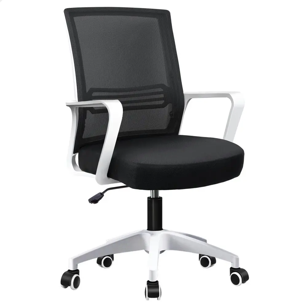 Alfordson Mesh Mid Back Office Chair Black White