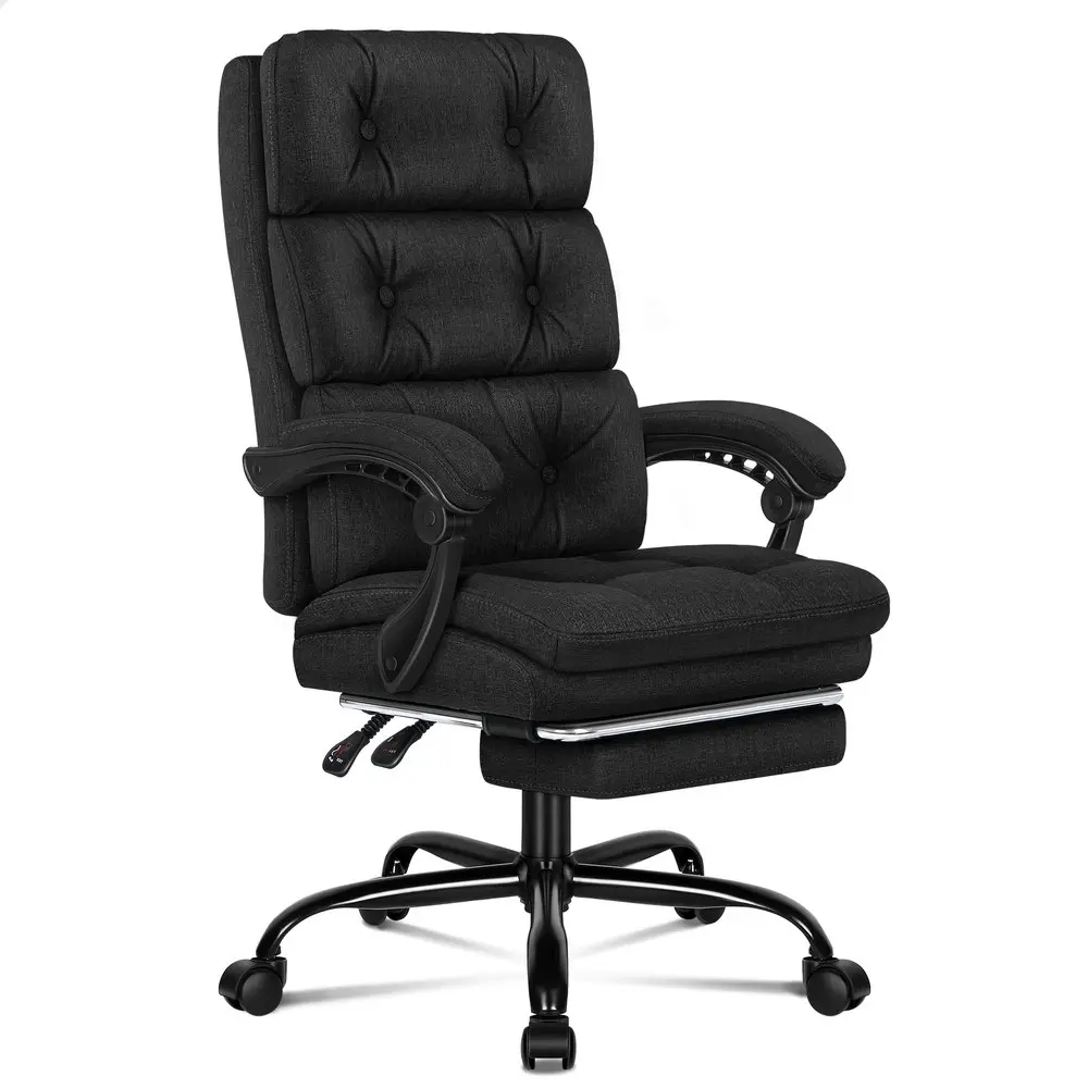 Alfordson Office Chair Executive Fabric Seat Palmer Black