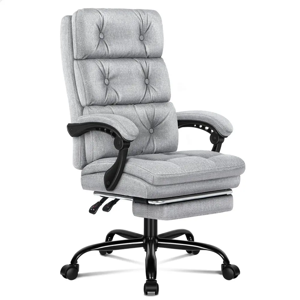 Alfordson Office Chair Executive Fabric Seat Palmer Grey