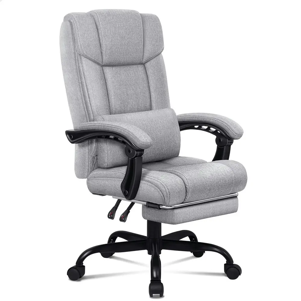 Alfordson Office Chair Executive Fabric Seat Boss Grey