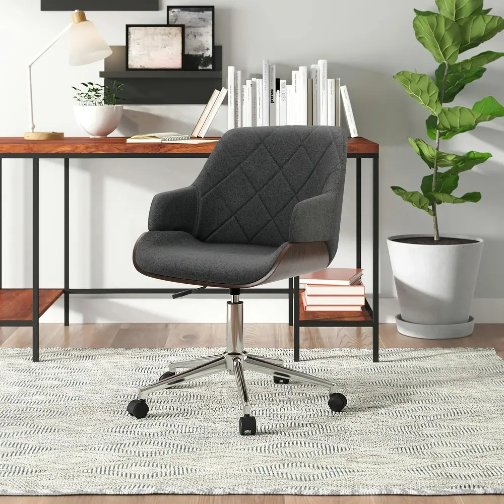 Alfordson Executive Office Chair Kendra (Fabric, Dark Grey)