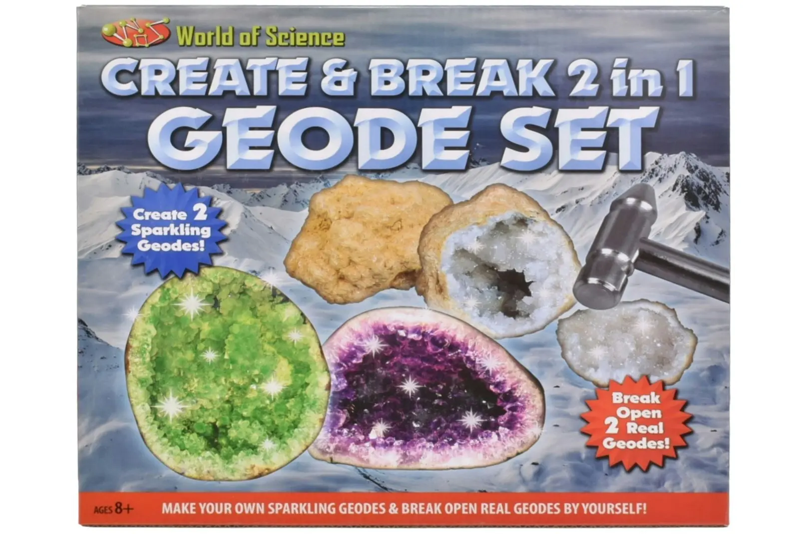 Create & Break 2 in 1 Geode Set