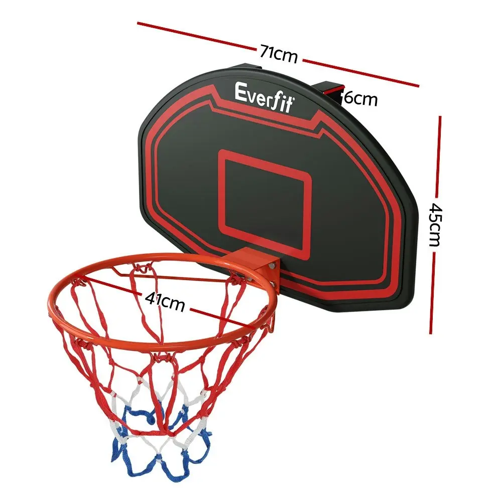 Everfit 38" Basketball Hoop Backboard Door Wall Mounted Ring Net Sports Kids