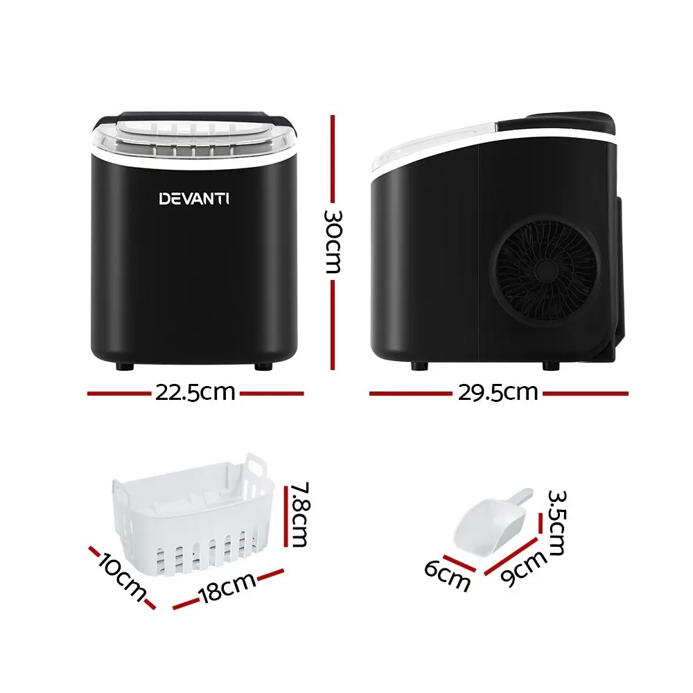 Devanti Portable Ice Maker Machine 12kg