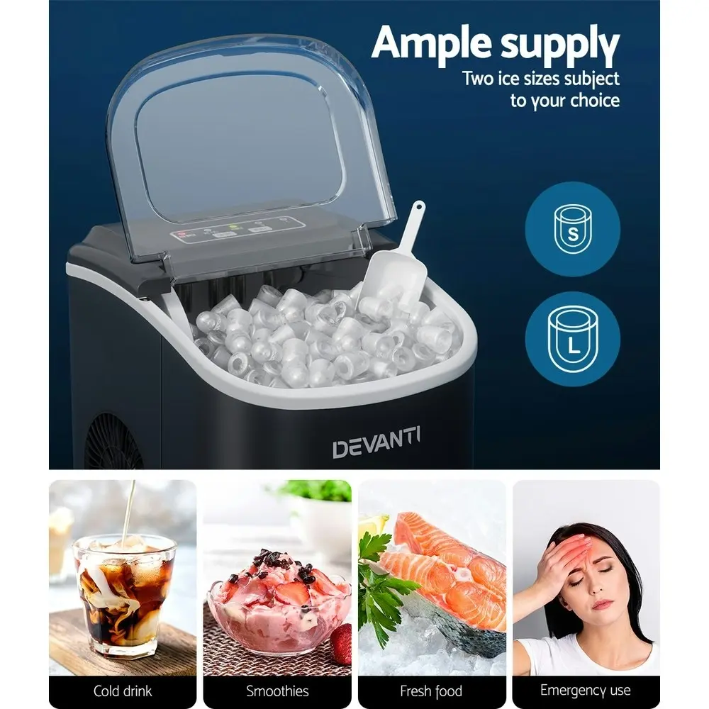 Devanti Portable Ice Maker Machine 12kg