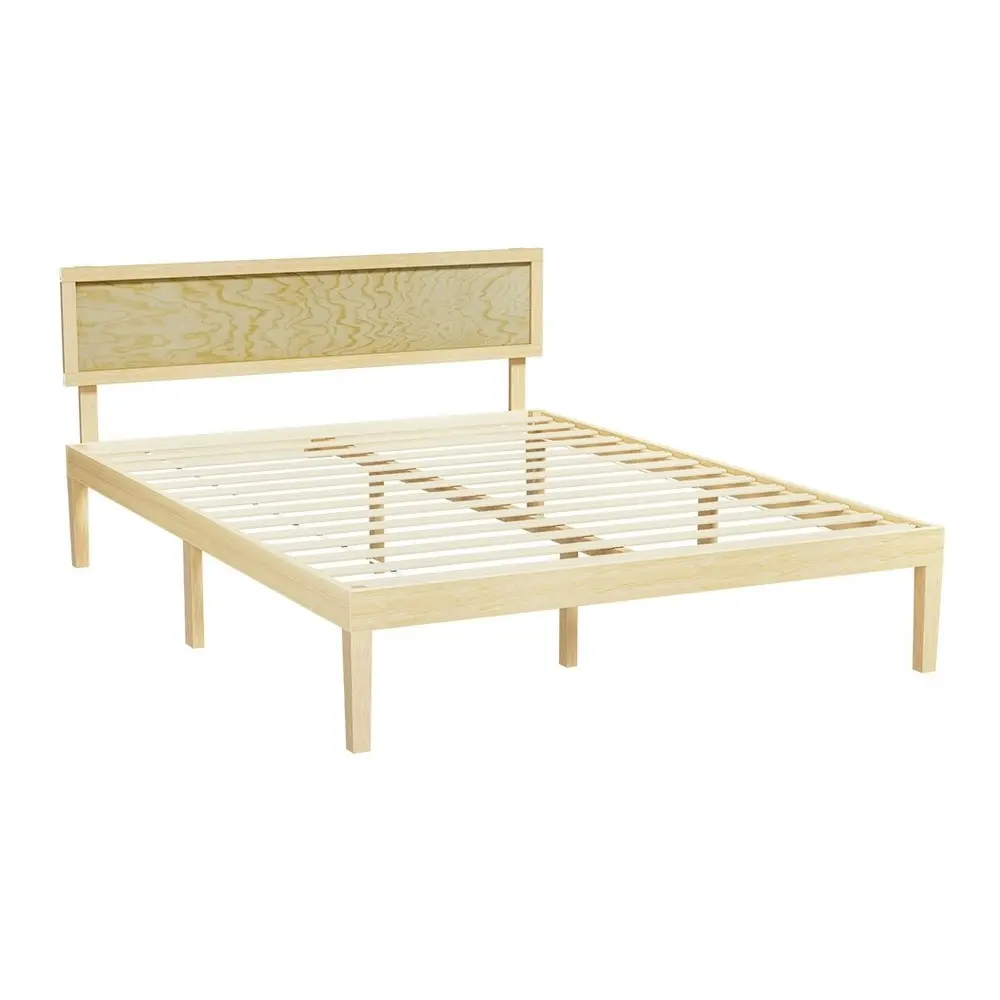 Artiss Bed Frame Double Size Wooden YUMI