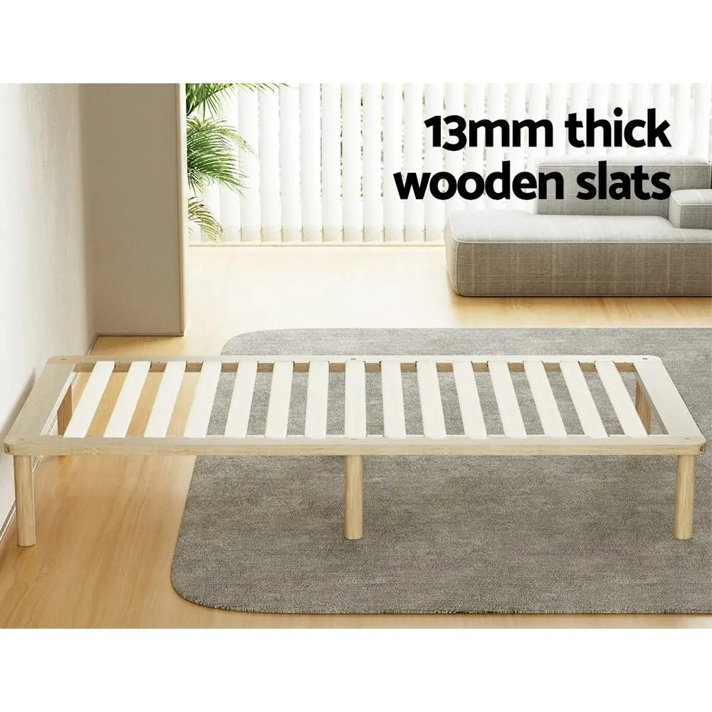 Artiss Bed Frame King Single Size Wooden Bed Base AMBA