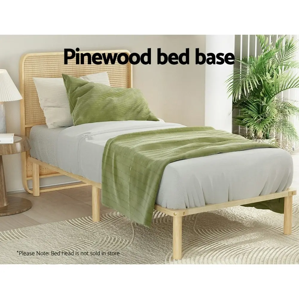 Artiss Bed Frame King Single Size Wooden Bed Base AMBA