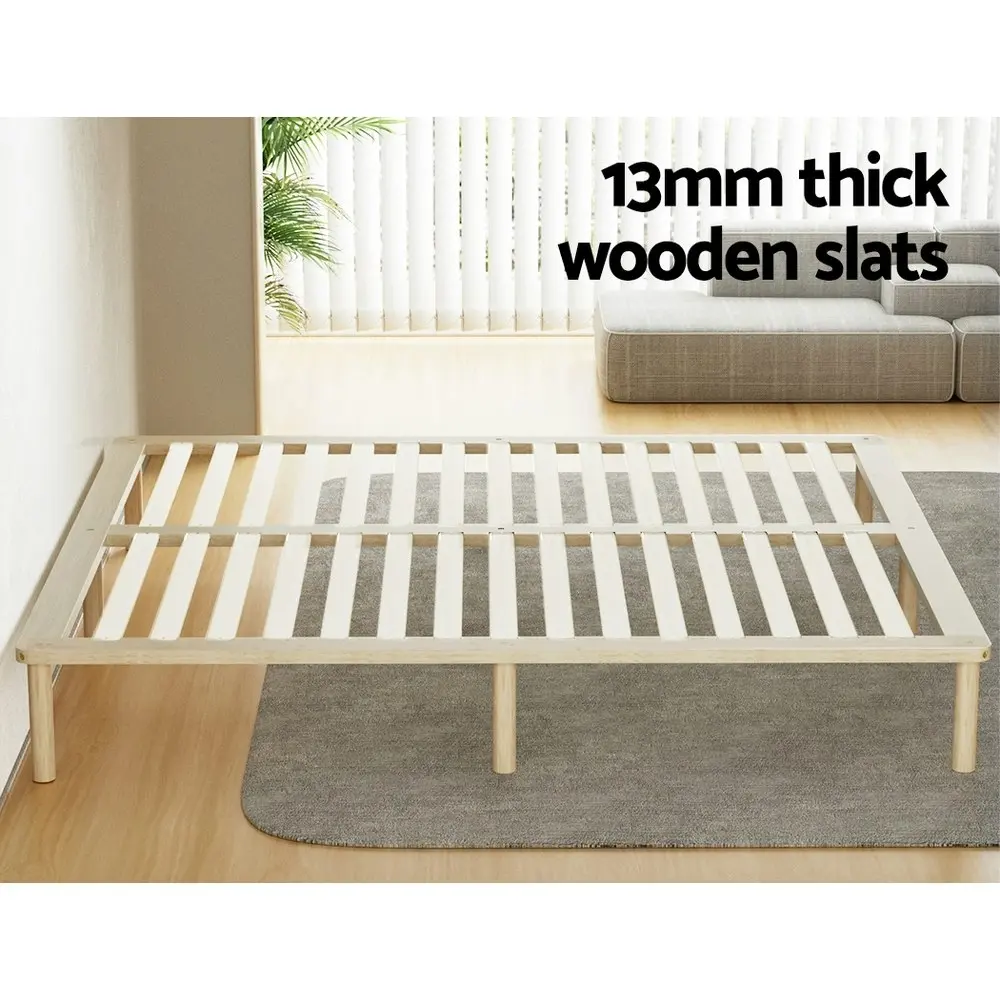 Artiss Bed Frame King Size Wooden Bed Base AMBA