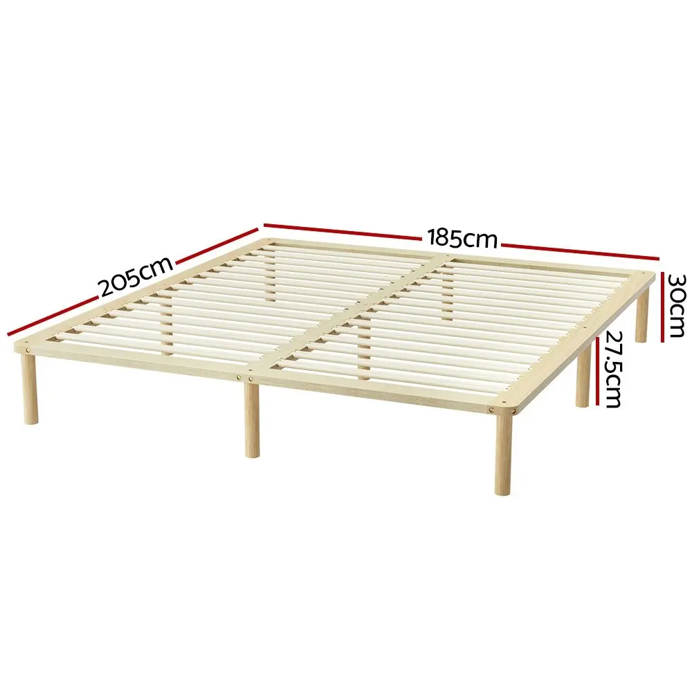 Artiss Bed Frame King Size Wooden Bed Base AMBA