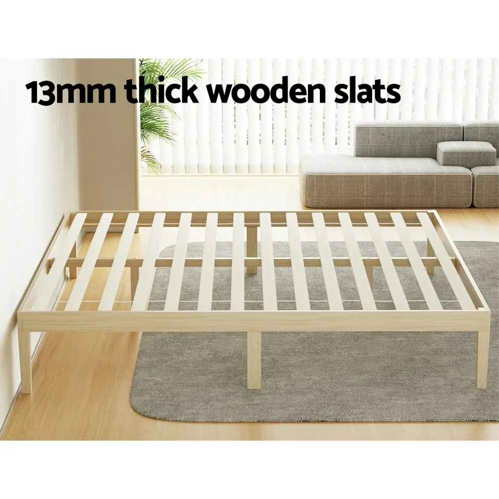 Artiss Bed Frame King Size Wooden Bed Base BRUNO