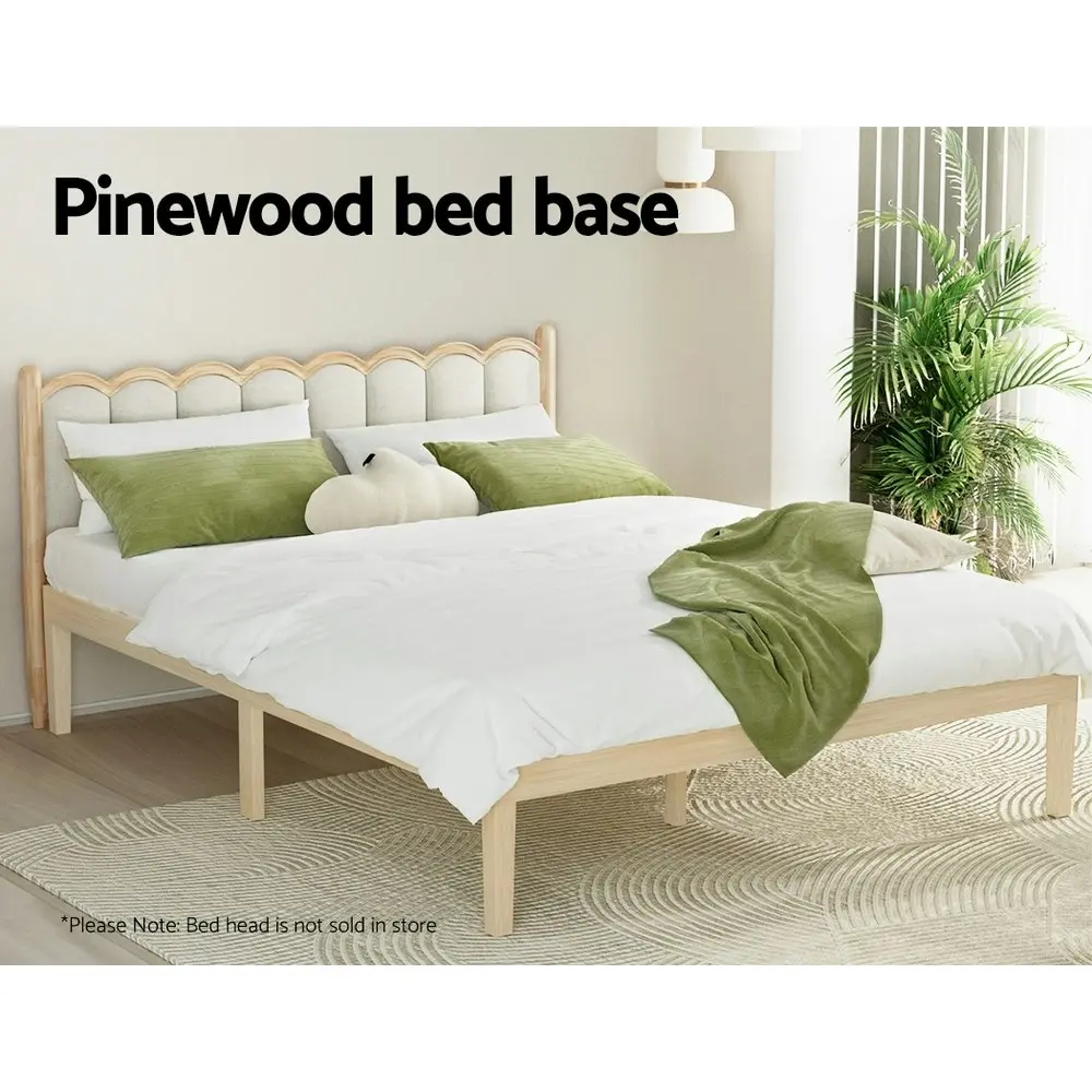 Artiss Bed Frame Queen Size Wooden Bed Base BRUNO