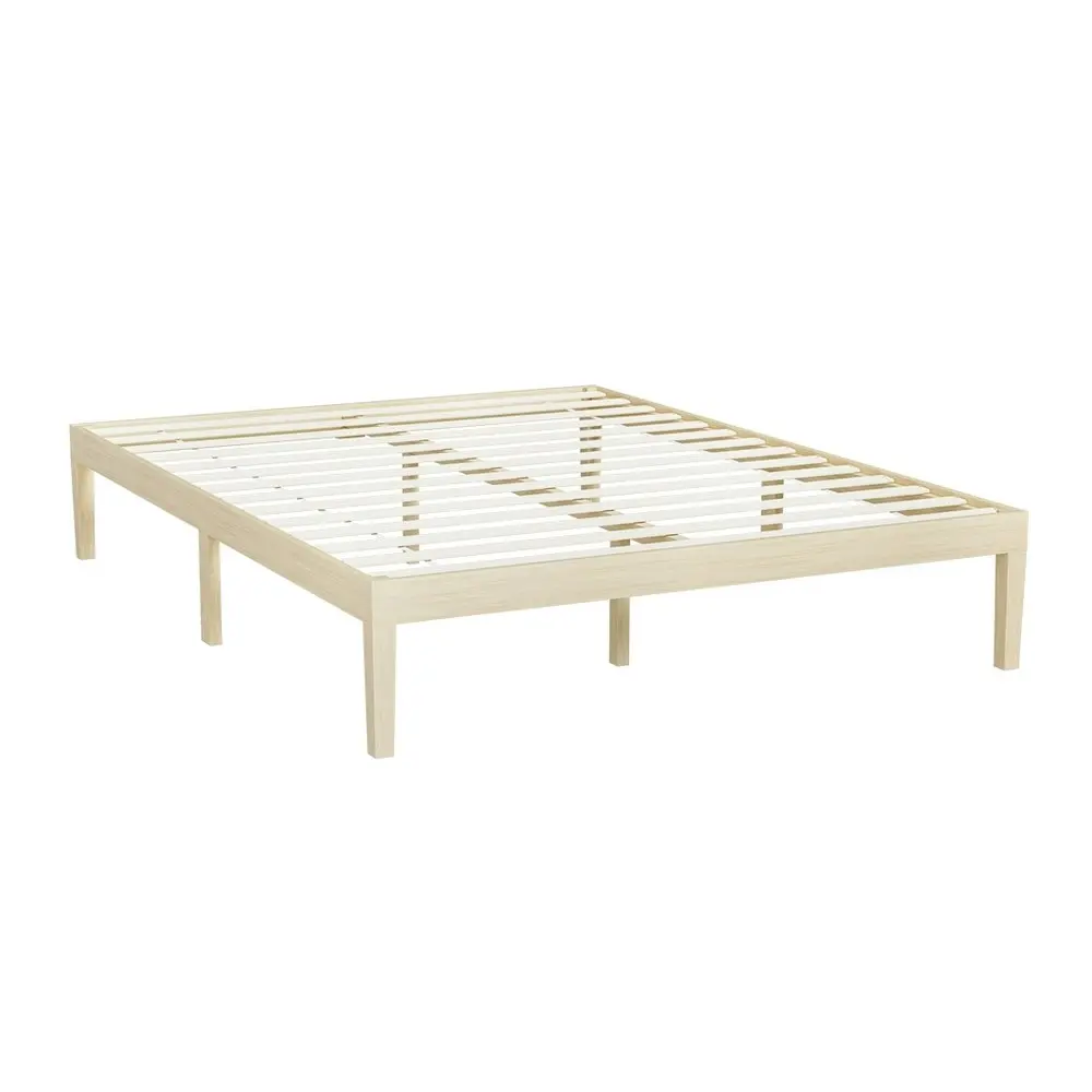 Artiss Bed Frame Queen Size Wooden Bed Base BRUNO