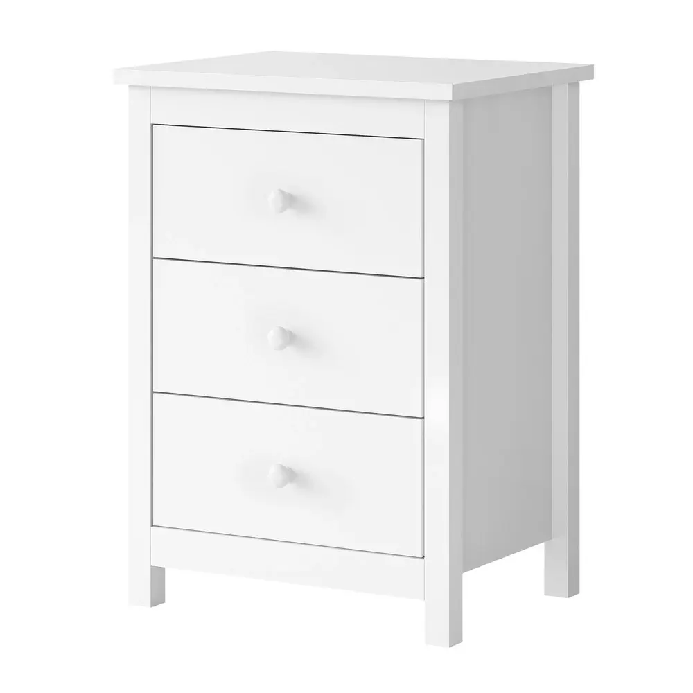 Alfordson Bedside Table Hamptons - White