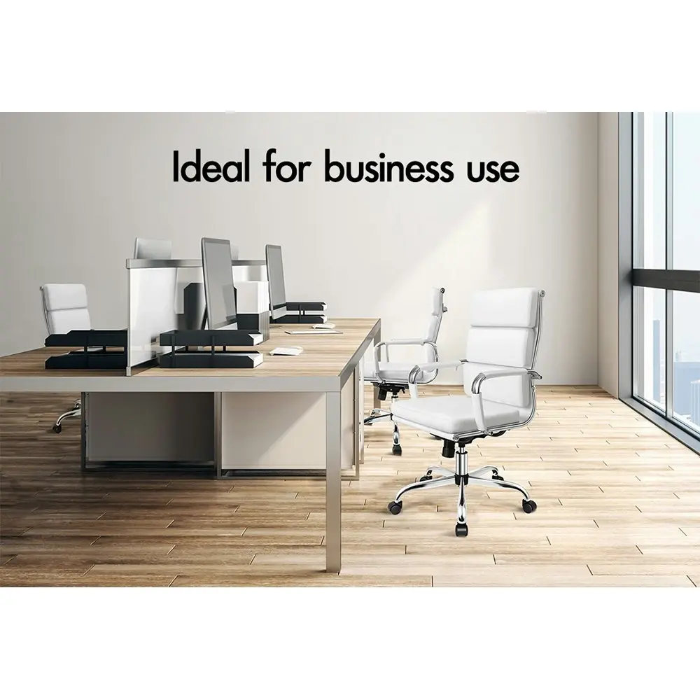 Alfordson Ergonomic Padded High Back Executive Office Chair White