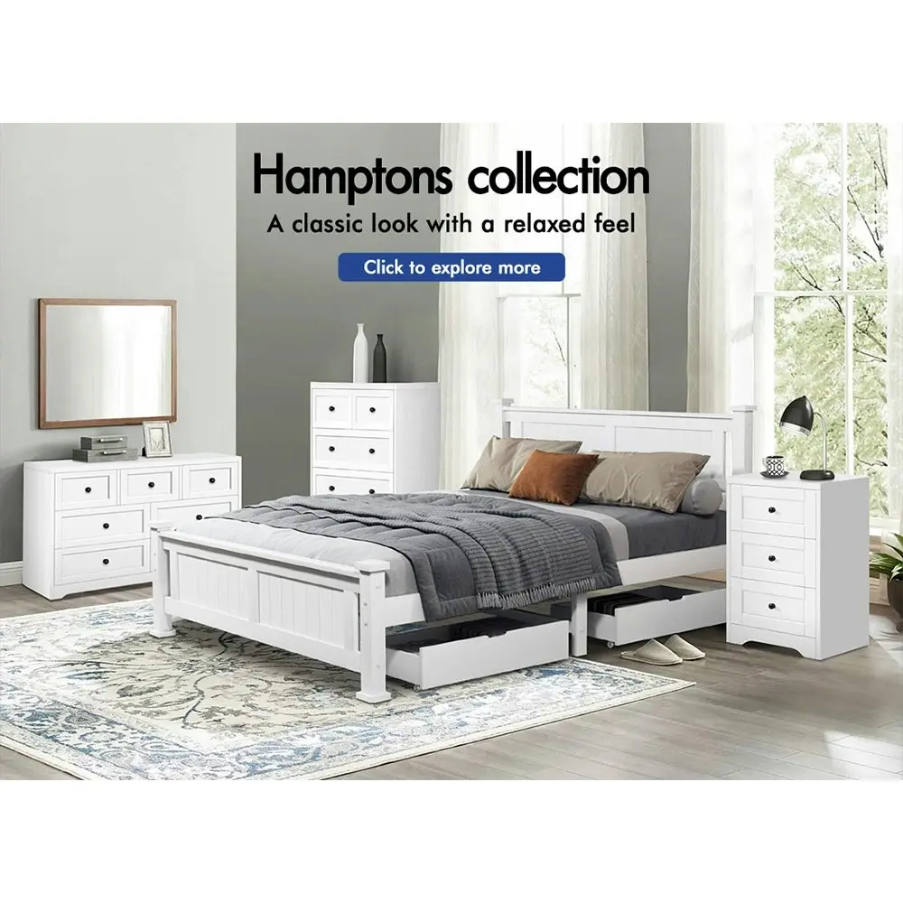 Alfordson 7 Chest of Drawers Hamptons White