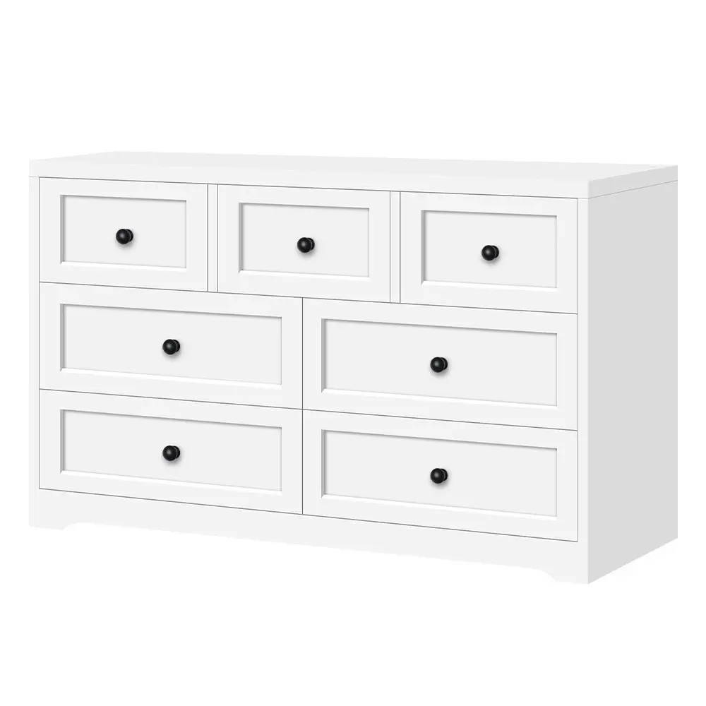 Alfordson 7 Chest of Drawers Hamptons White