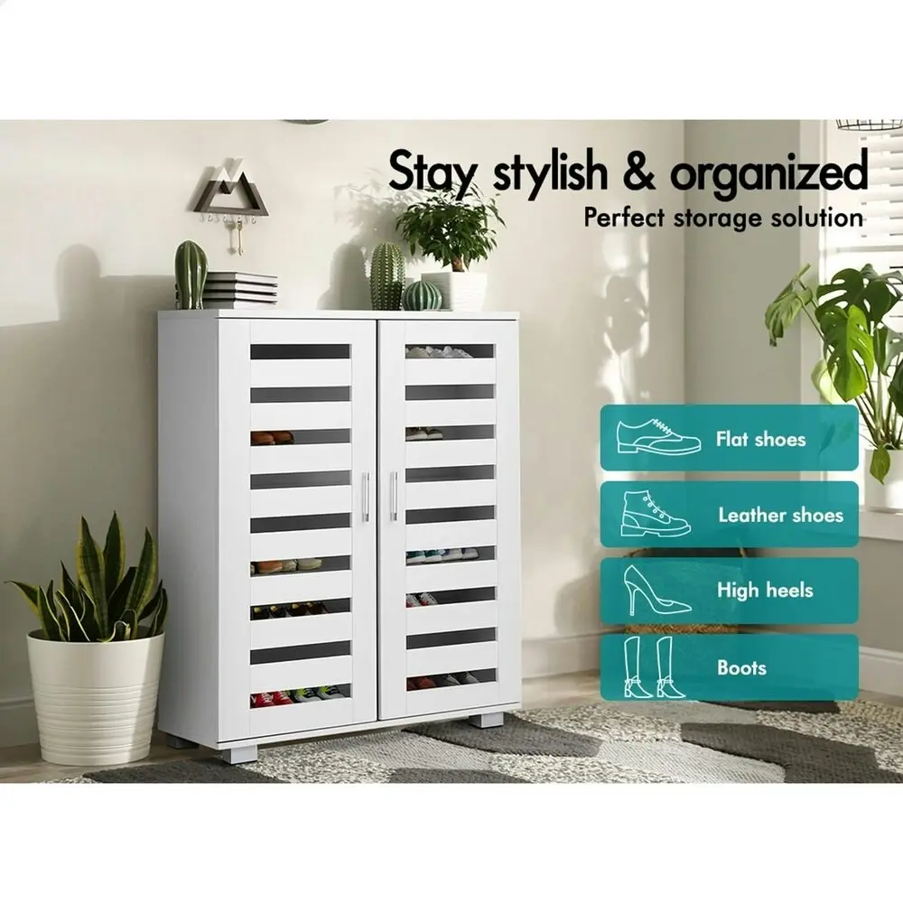 Alfordson Shoe Cabinet Storage 21 Pairs - White