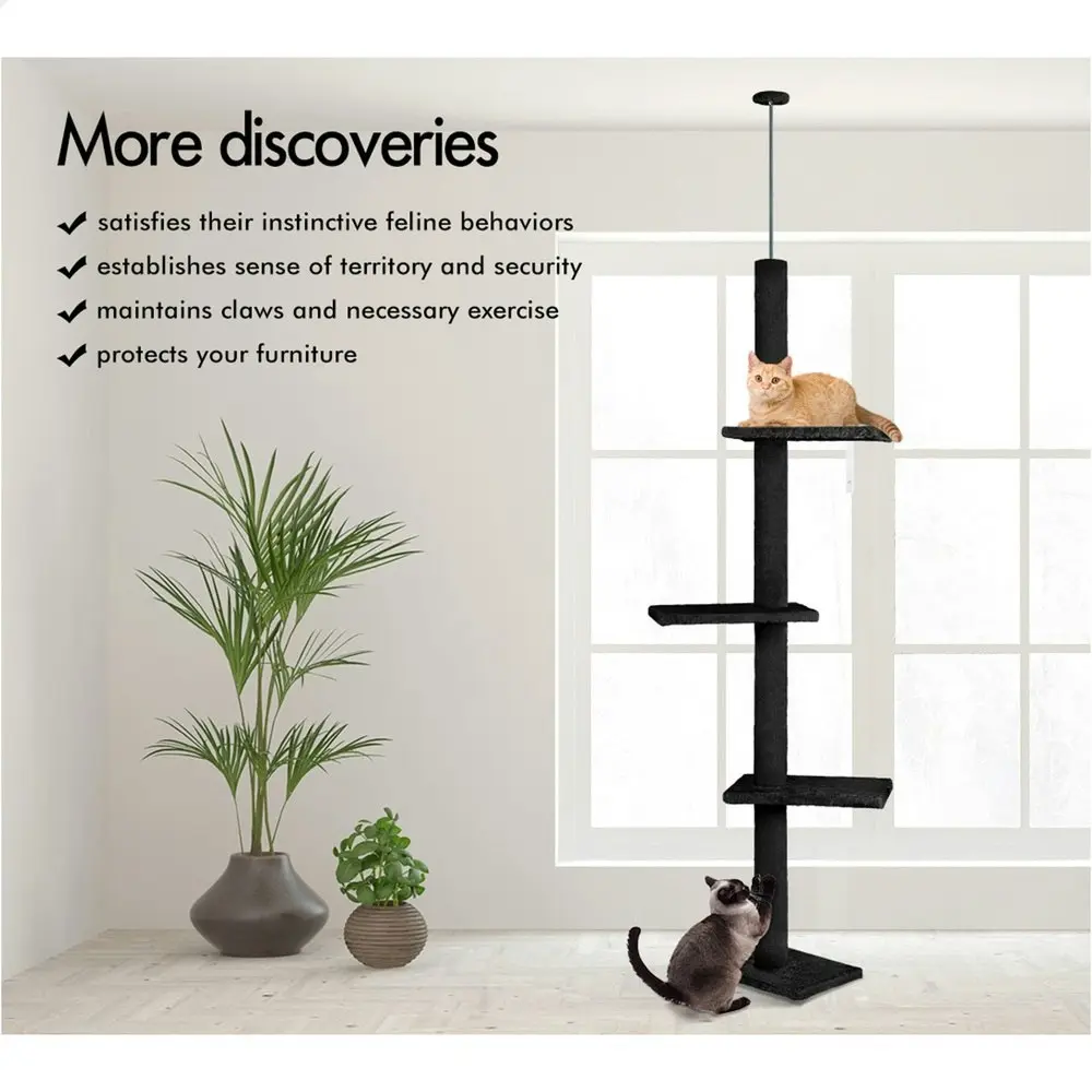 BEASTIE Cat Tree Scratching Post Scratcher Tower Condo House Furniture 230-286cm