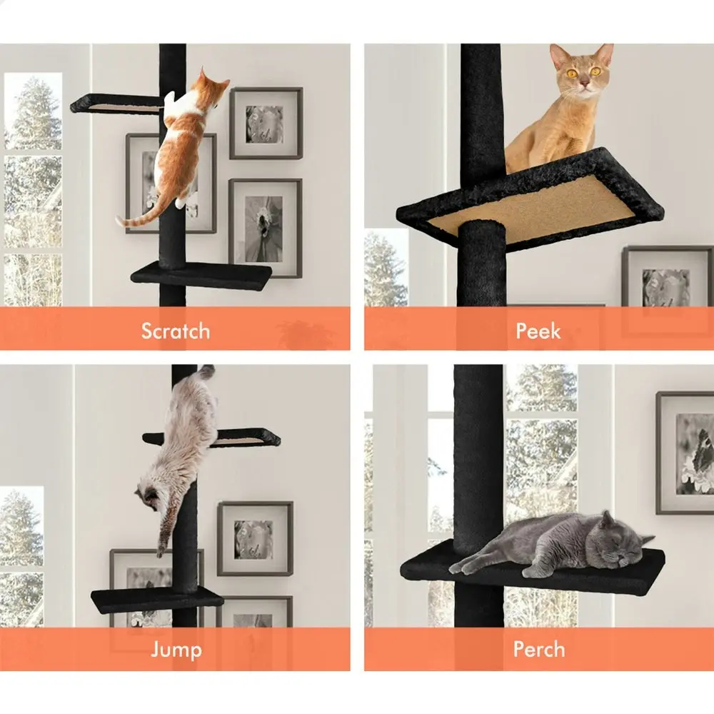 BEASTIE Cat Tree Scratching Post Scratcher Tower Condo House Furniture 230-286cm