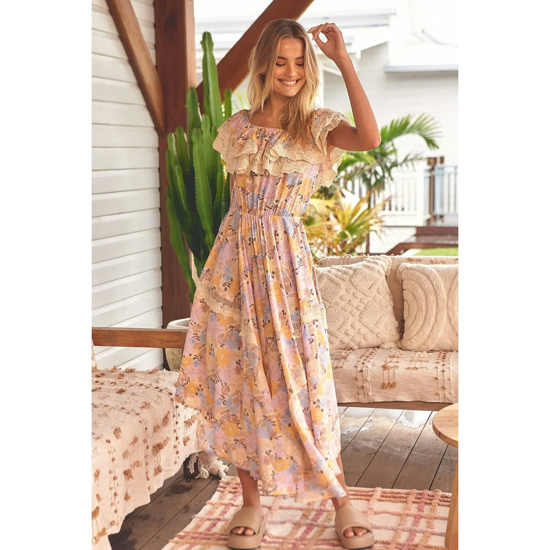 Jaase Emmy Print Positano Maxi Dress