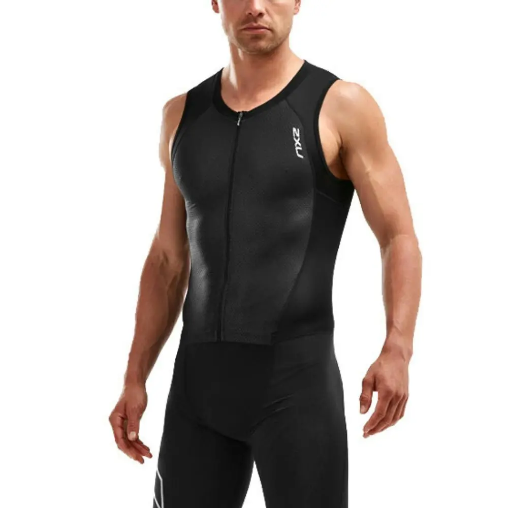 2XU Men's Compression Tri Singlet - Black