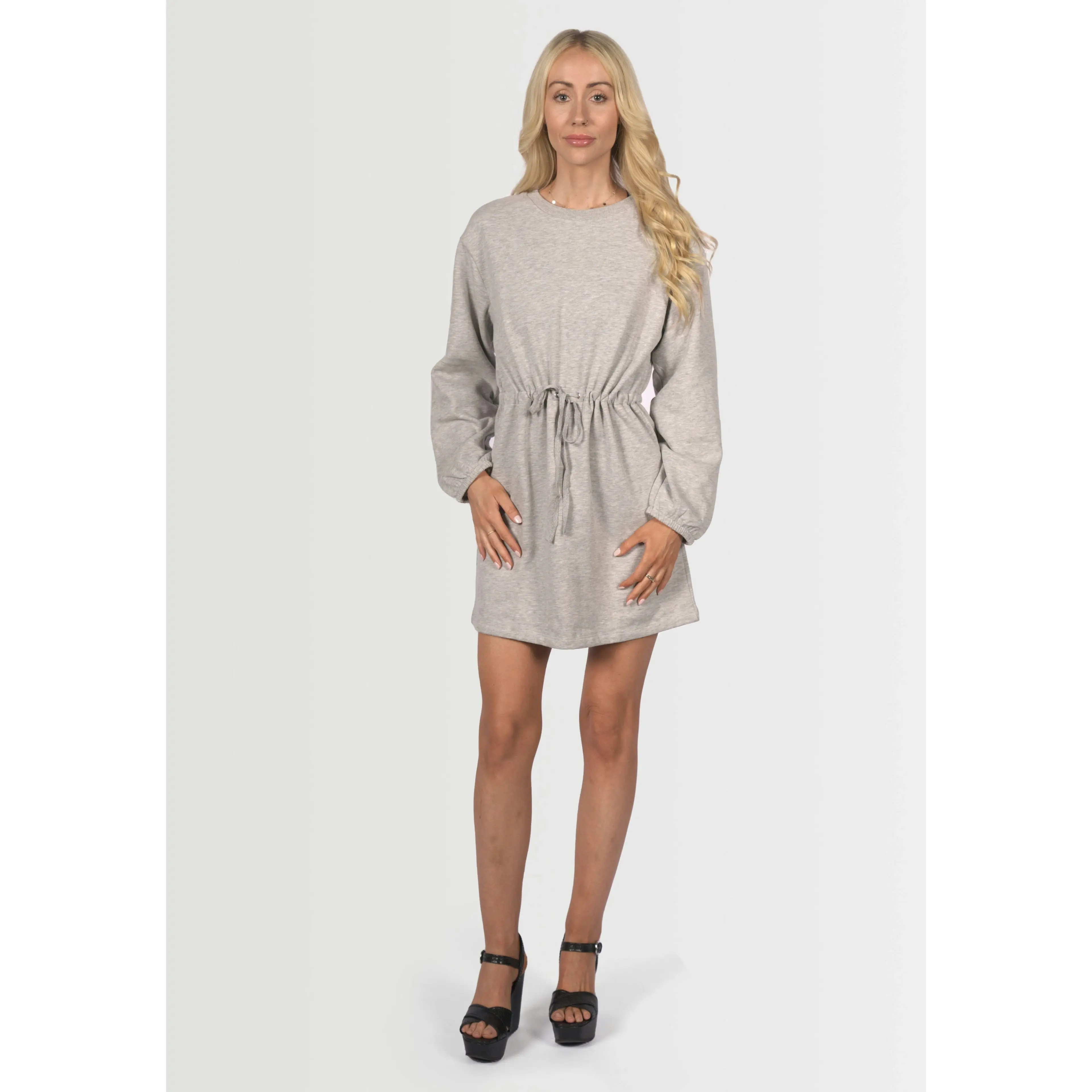 Miss Selfridge Women's Grey Sweater Dress