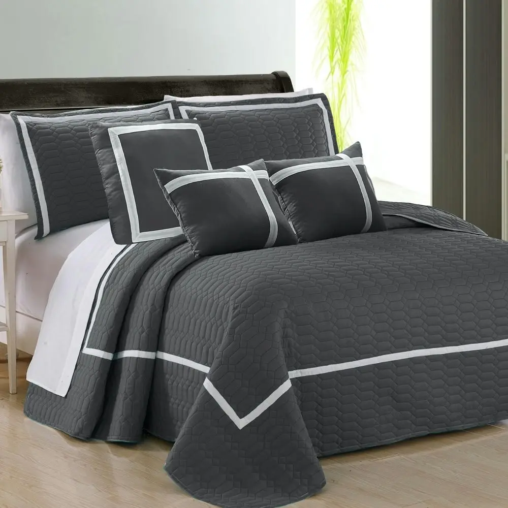 Home Fashion Two-tone Embossed Comforter Set (6 Or 10-piece)