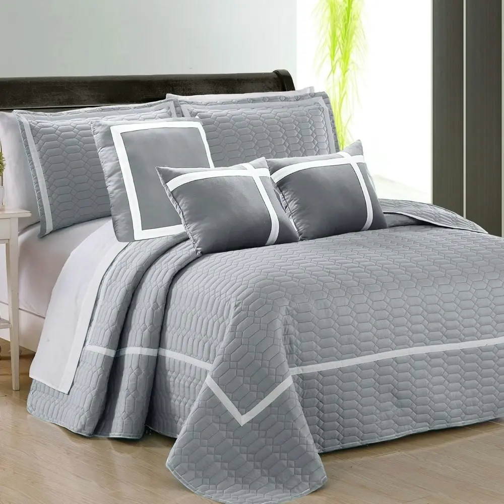 Home Fashion Two-tone Embossed Comforter Set (6 Or 10-piece)