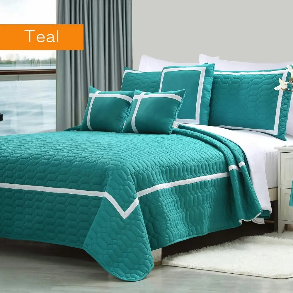 Home Fashion Two-tone Embossed Comforter Set (6 Or 10-piece)