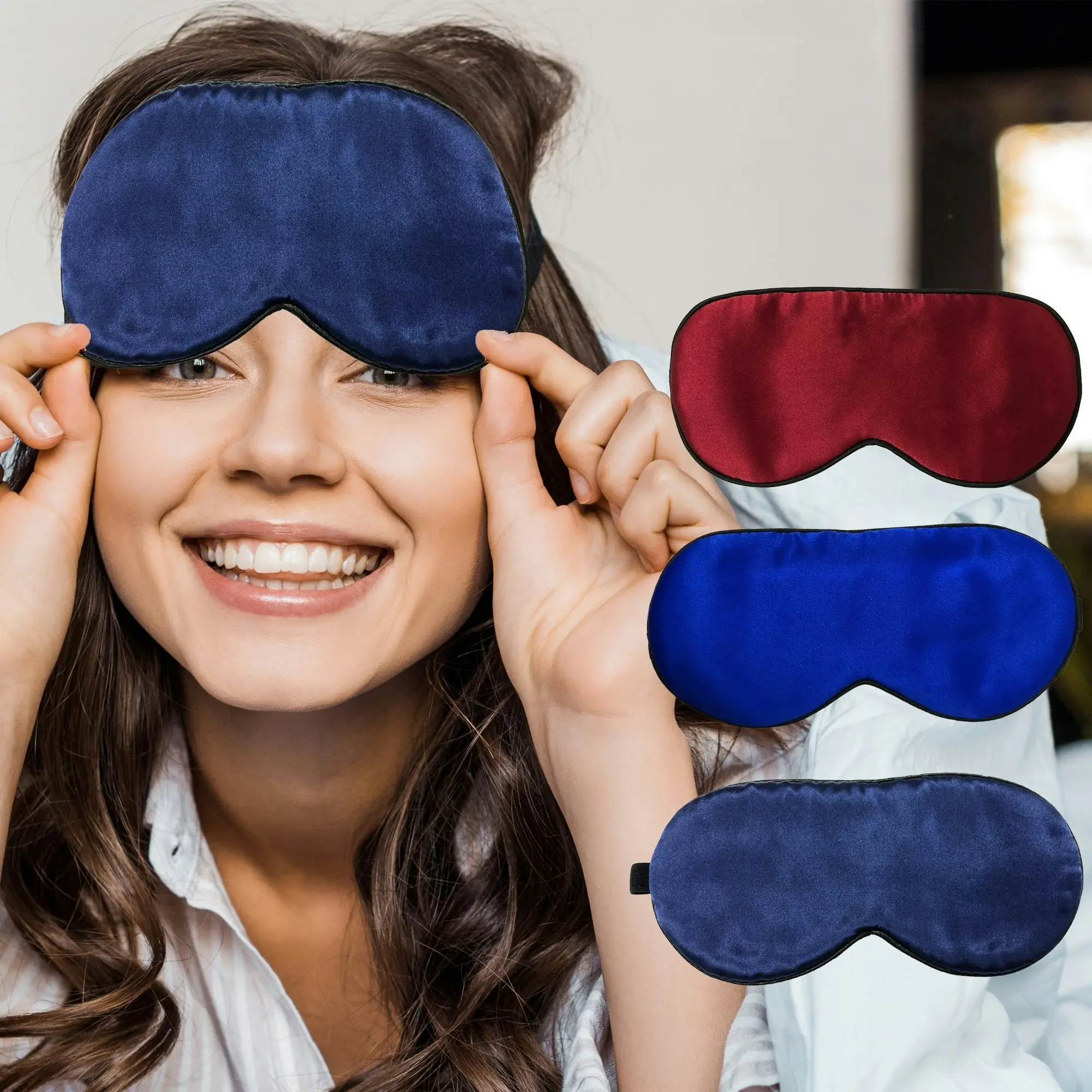 Softouch 100% Silk Eyeshade Sleep Eye Mask Cover Blindfold For Women Men