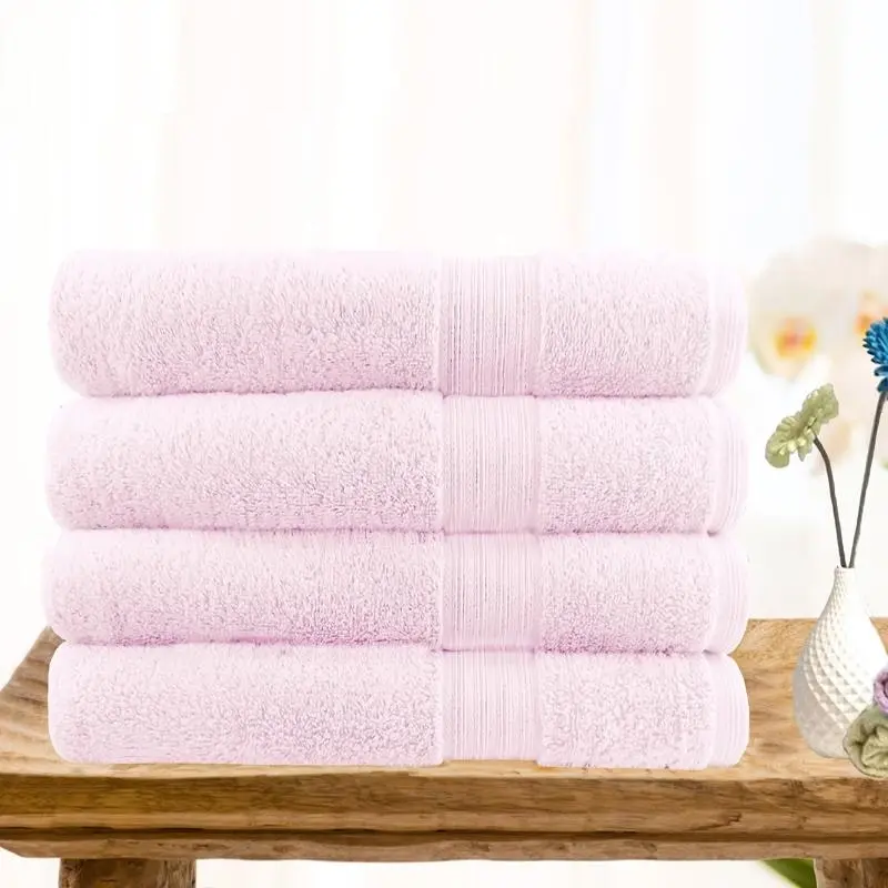 Softouch 4 Pcs Ultra Light Quick Dry Premium Cotton Bath Towel 500gsm 4*bath Towel