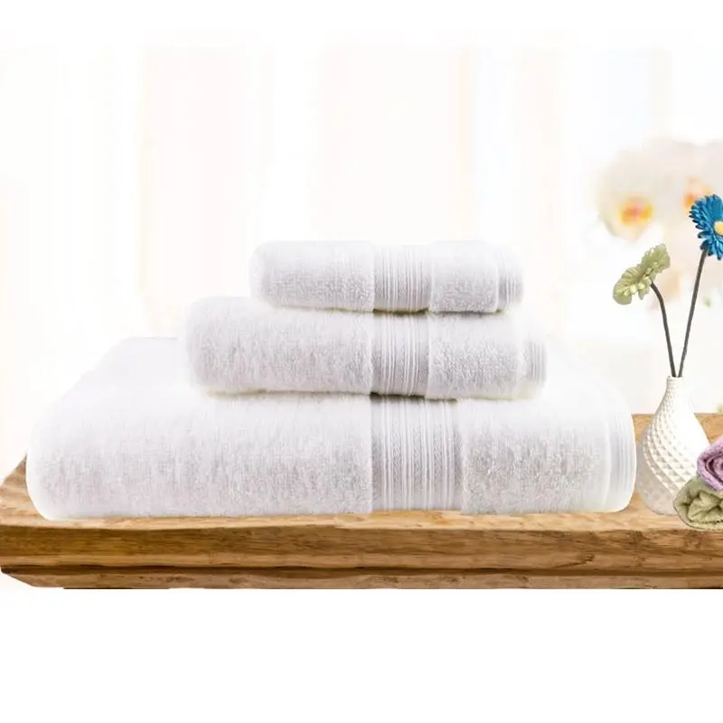 Softouch 3 Pcs Ultra Light Quick Dry Premium Cotton Bath Towel Set 500gsm