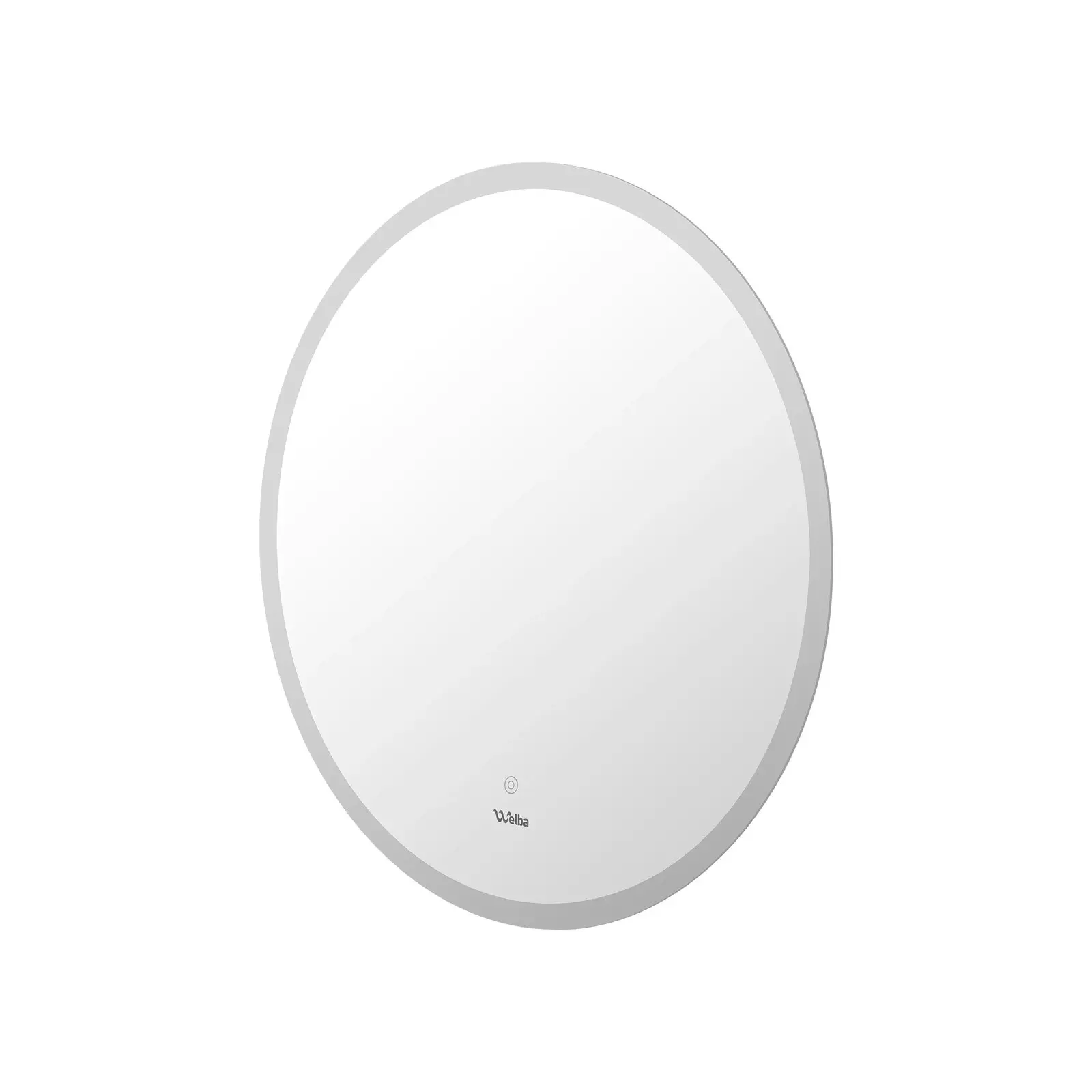 Welba 80cm LED Round Bathroom Mirror Anti-fog Makeup Wall Mirrors with Light