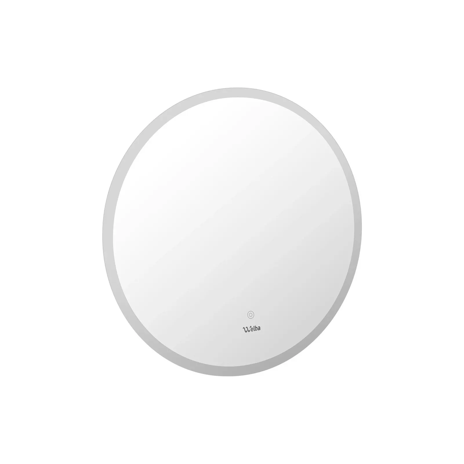 Welba 70cm LED Round Bathroom Mirror Anti-fog Smart Vanity Makeup Wall Mirrors