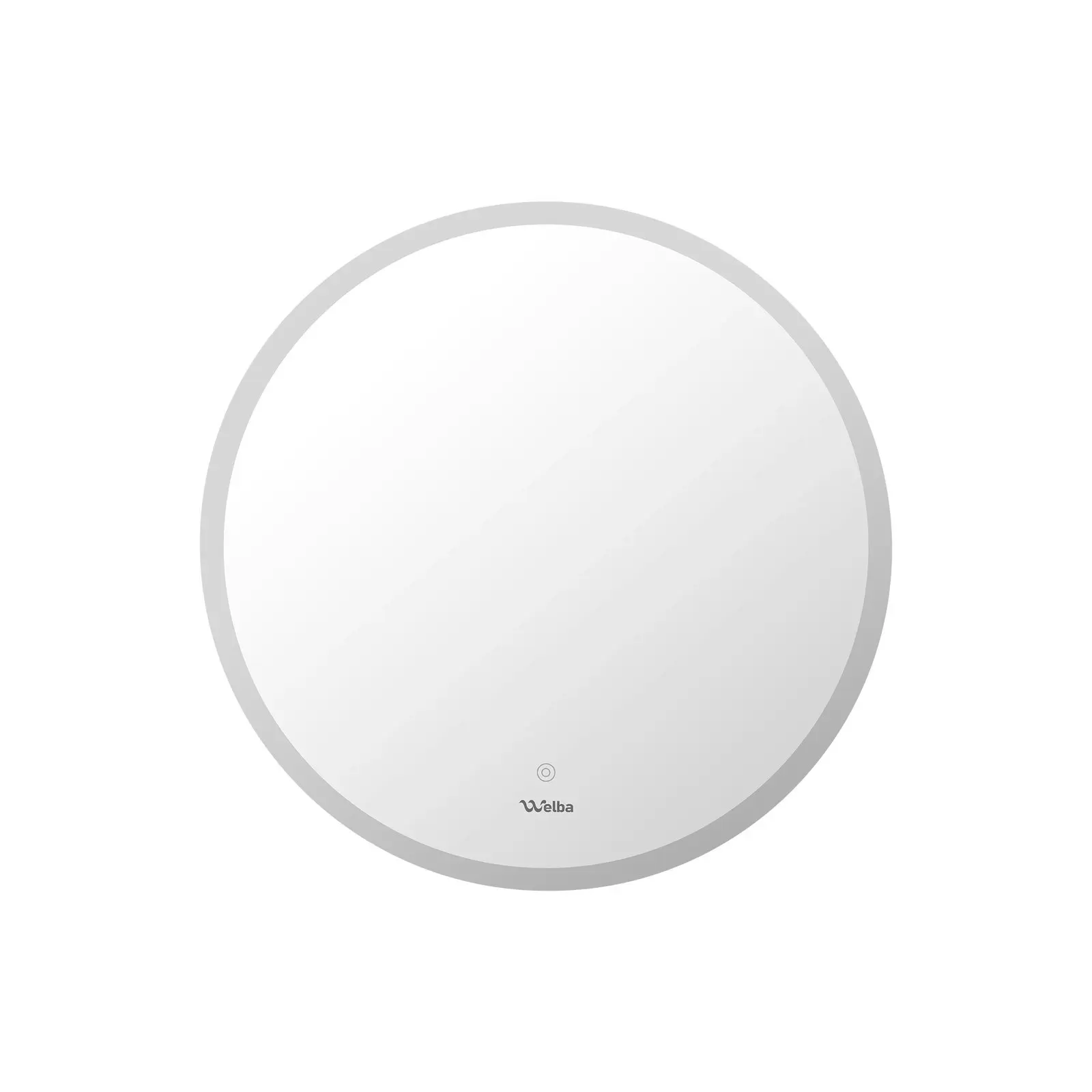 Welba 70cm LED Round Bathroom Mirror Anti-fog Smart Vanity Makeup Wall Mirrors