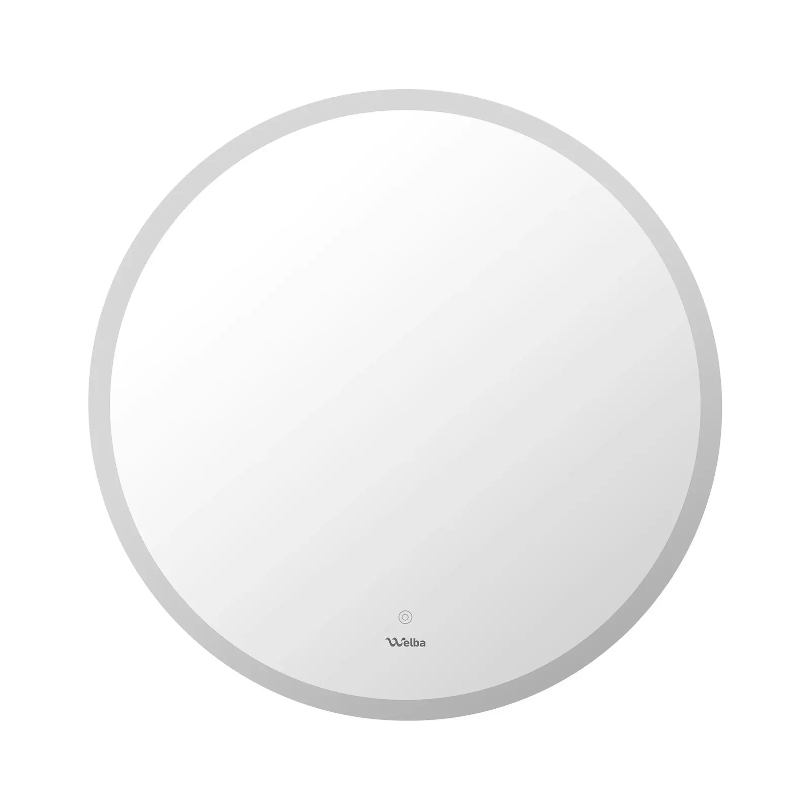 Welba 90cm LED Round Bathroom Mirror Anti-fog Large Makeup Wall Mirrors Vanity