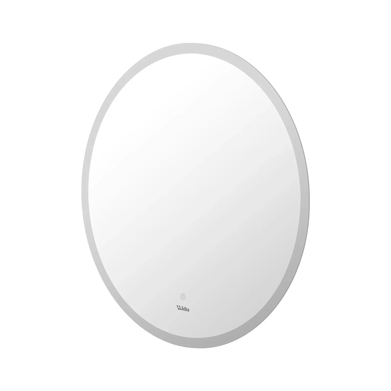 Welba 90cm LED Round Bathroom Mirror Anti-fog Large Makeup Wall Mirrors Vanity