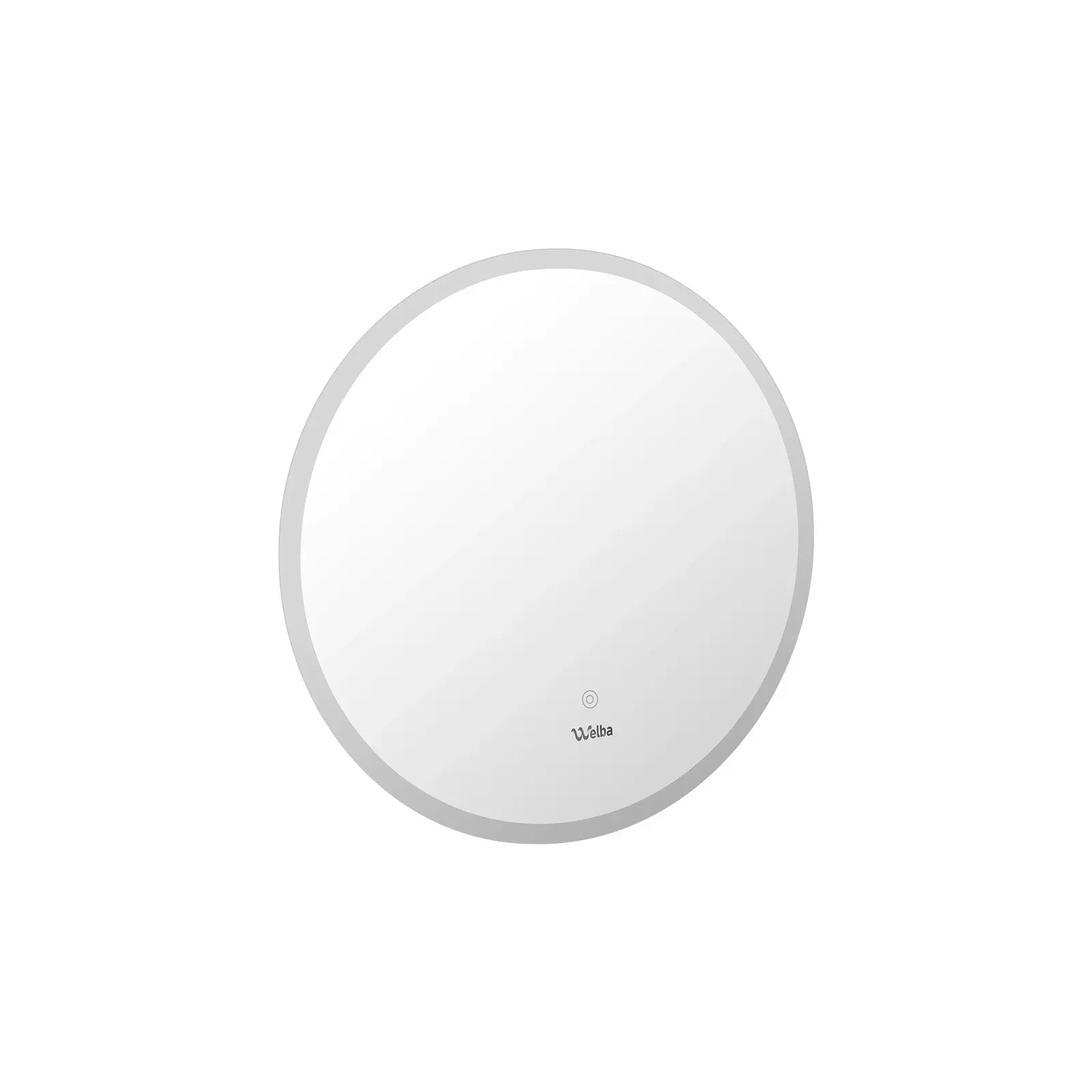 Welba 60cm LED Round Bathroom Mirror Makeup Anti-fog Smart Mirrors Light Decor