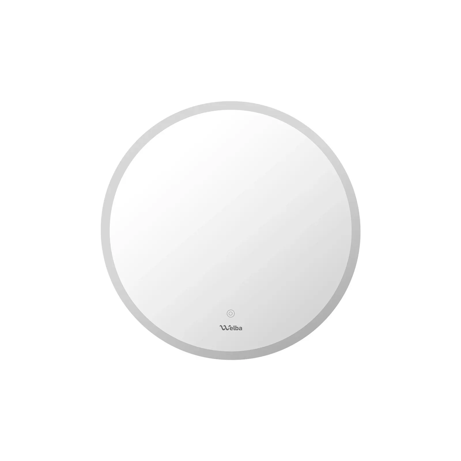 Welba 60cm LED Round Bathroom Mirror Makeup Anti-fog Smart Mirrors Light Decor