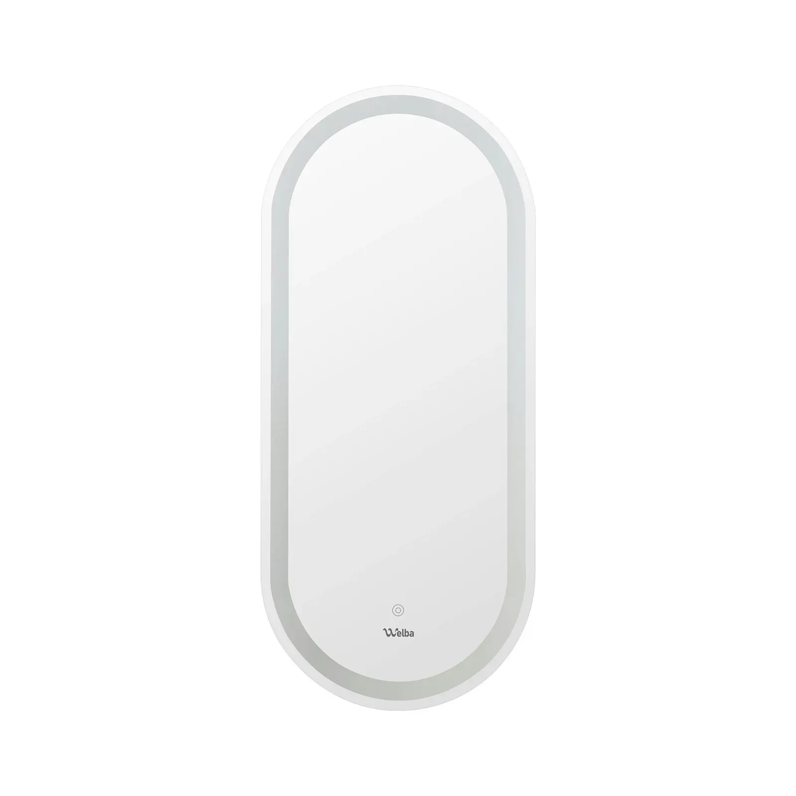 Welba LED Oval Bathroom Mirror Smart Anti-fog Makeup Wall Mirrors Vanity 1000mm