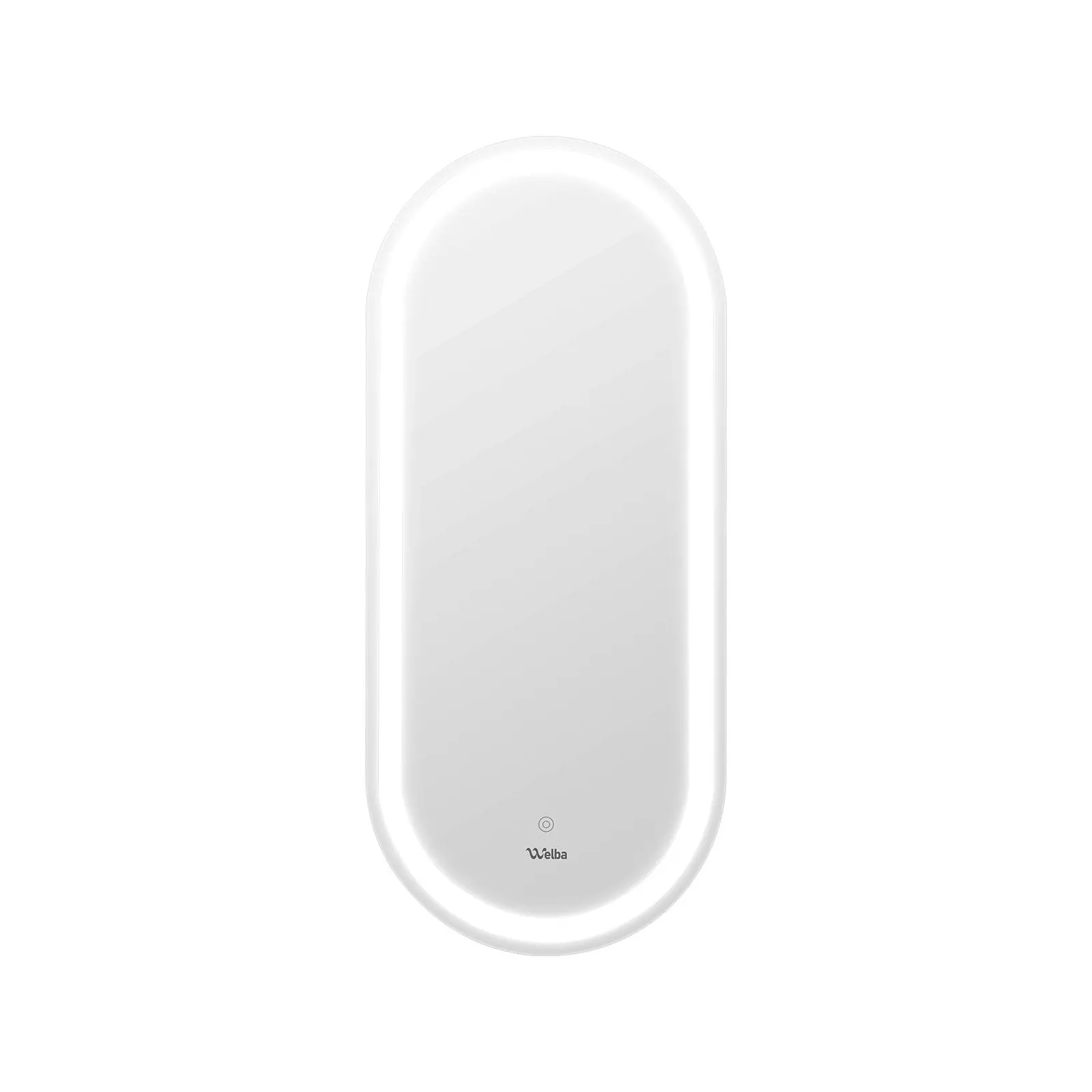 Welba LED Oval Bathroom Mirror Smart Anti-fog Makeup Wall Mirrors Vanity 1000mm